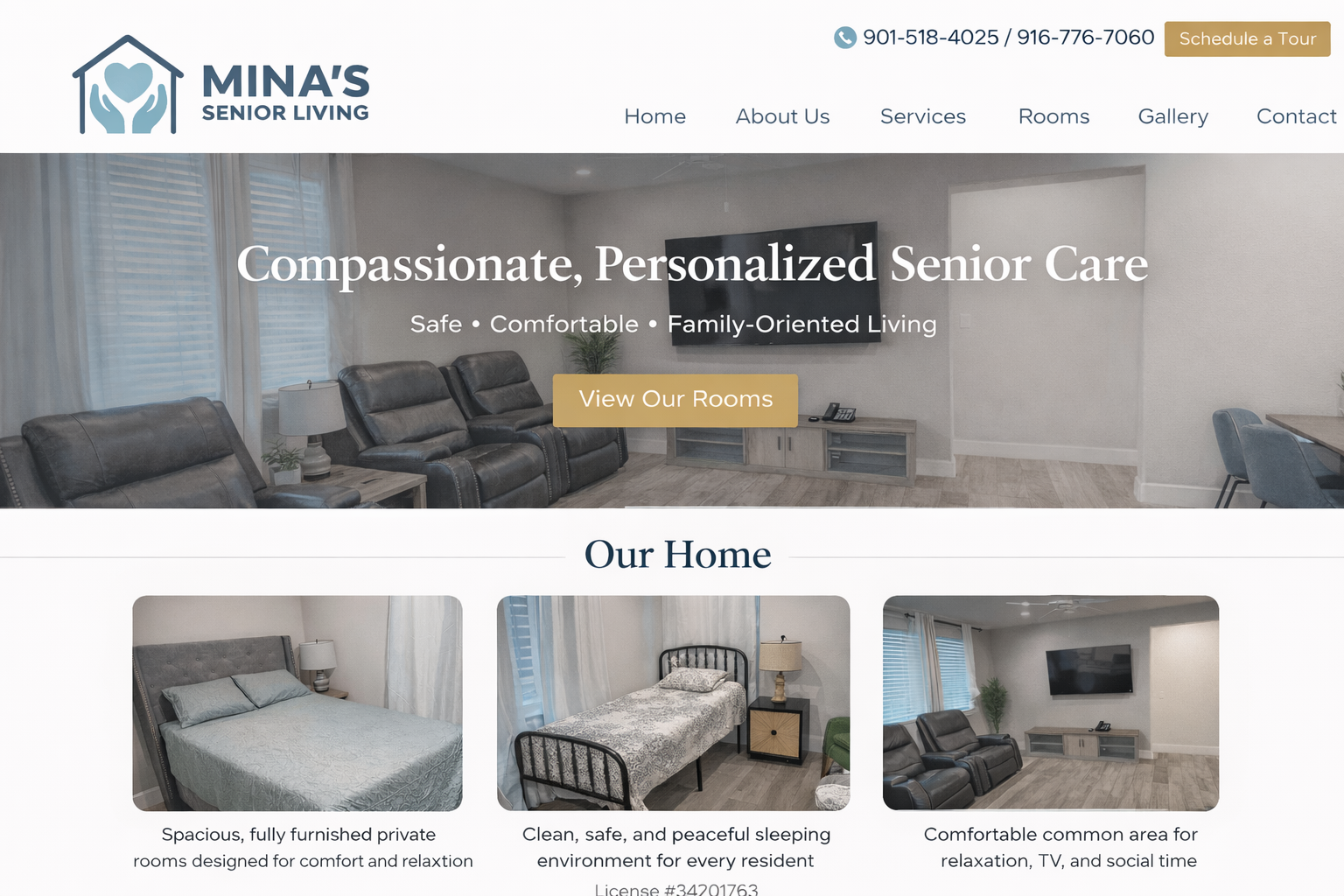Mina's Senior Living home